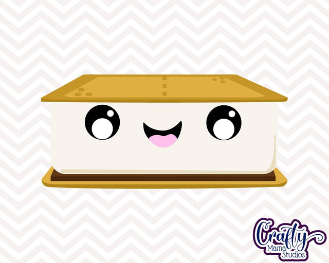 Smores Svg - Chocolate Marshmallow - Campfire Svg - Summer SVG Crafty Mama Studios 