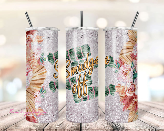 Smudge Off Tumbler Designs, 20oz Skinny Tumbler Wrap, Tumbler Template - PNG Digital Download Sublimation TrendingDesign 