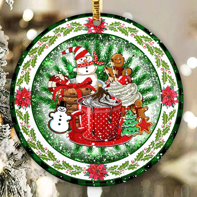 Snack Christmas Ornament Png Sublimation Design, Merry Christmas Png, Christmas Snack Png, Christmas Coffee Ornament Png, Digital Download Sublimation CaldwellArt 