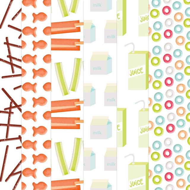 Snack Time Papers So Fontsy Design Shop 