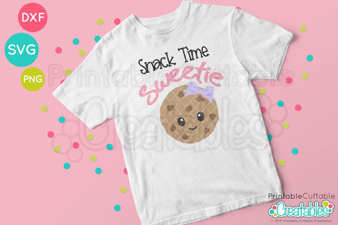 Snack Time Sweetie SVG Printable Cuttable Creatables 