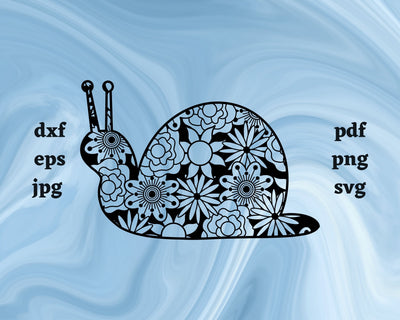 Snail Mandala SVG Cut File SVG Northern Light SVG 