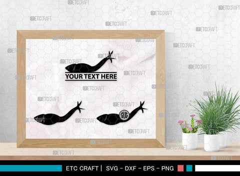 Snails Monogram, Snail Silhouette, Snail SVG, Snail, Sea Snail Svg, Snail Cricut Svg, SB00321 SVG ETC Craft 