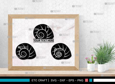 Snails Monogram, Snail Silhouette, Snail SVG, Snail, Sea Snail Svg, Snail Cricut Svg, SB00321 SVG ETC Craft 