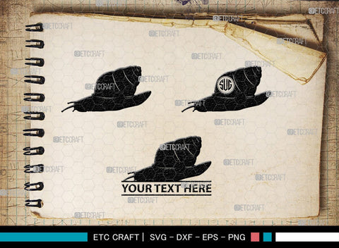 Snails Monogram, Snail Silhouette, Snail SVG, Snail, Sea Snail Svg, Snail Cricut Svg, SB00321 SVG ETC Craft 