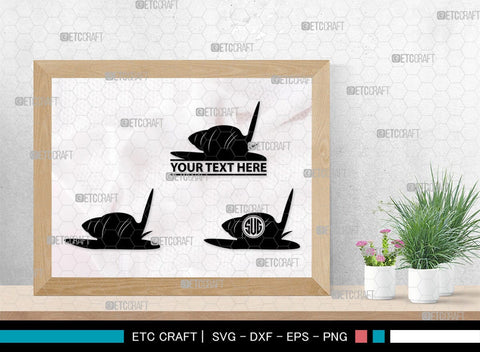Snails Monogram, Snail Silhouette, Snail SVG, Snail, Sea Snail Svg, Snail Cricut Svg, SB00321 SVG ETC Craft 