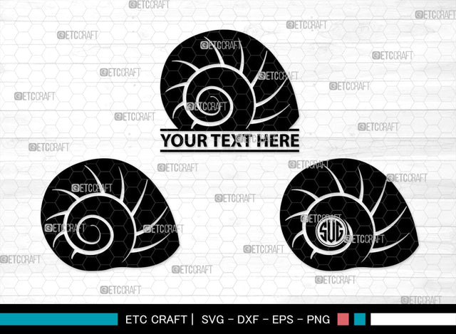 Snails Monogram, Snail Silhouette, Snail SVG, Snail, Sea Snail Svg, Snail Cricut Svg, SB00321 SVG ETC Craft 