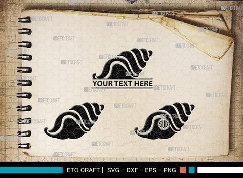 Snails Monogram, Snail Silhouette, Snail SVG, Snail, Sea Snail Svg, Snail Cricut Svg, SB00321 SVG ETC Craft 