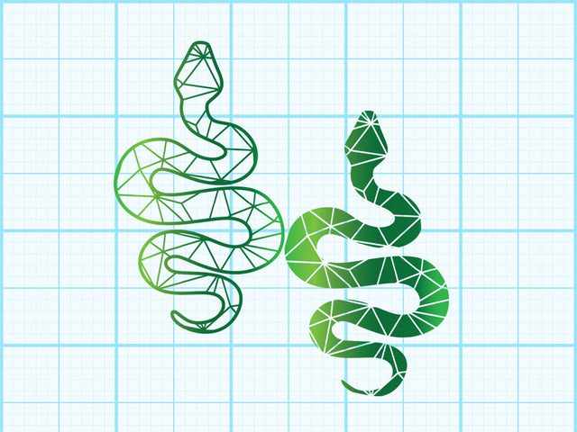 Snake Geomatical Print SVG Johan Ru designs 