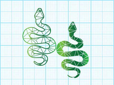 Snake Geomatical Print SVG Johan Ru designs 