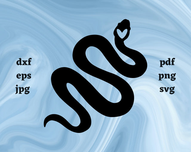Snake Heart SVG Cut File SVG Northern Light SVG 
