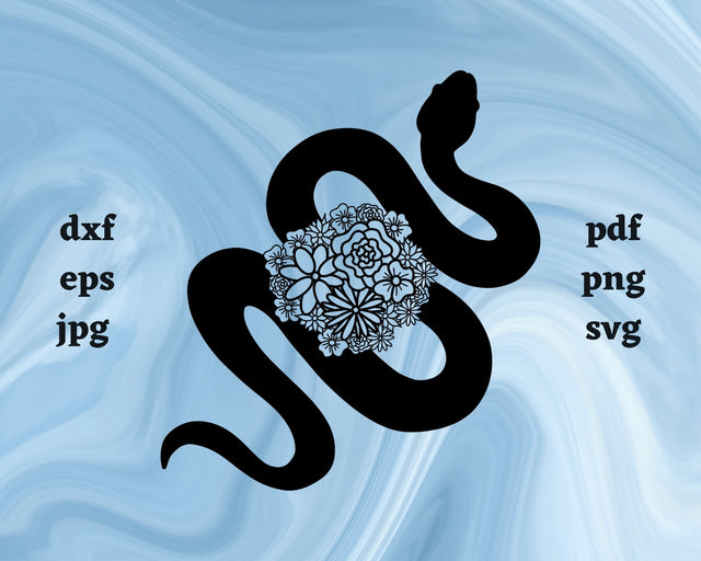 Snake Mandala SVG Cut File SVG Northern Light SVG 