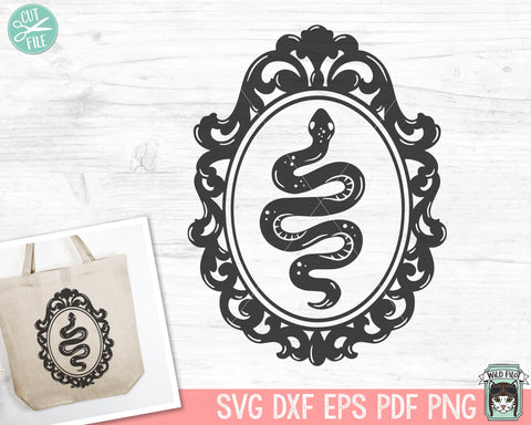 Snake SVG Cut File, Snake Clipart, Snake PNG, Reptile SVG, Tattoo svg, Reptile Clipart, Tattoo png, Framed Snake svg, Snake Dxf, Snake Eps SVG Wild Pilot 