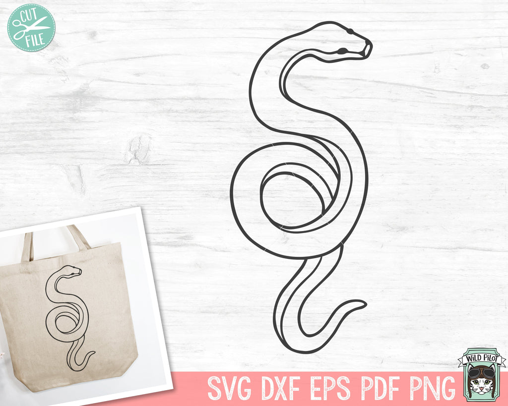 Snake Svg File Snake SVG Cut File, Snake Clipart, Snake PNG, Reptile SVG, Tattoo svg ...