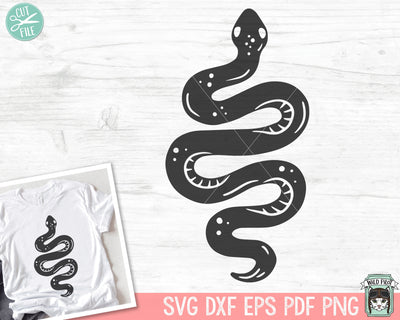 Snake SVG Cut File, Snake Clipart, Snake PNG, Reptile SVG, Tattoo svg, Reptile Clipart, Tattoo png, Tattoo Clipart, Snake Dxf, Snake Eps SVG Wild Pilot 