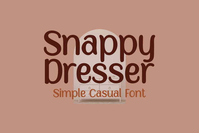 Snappy Dresser - a Simple Casual Font Font nhfonts 