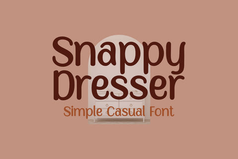 Snappy Dresser - a Simple Casual Font Font nhfonts 