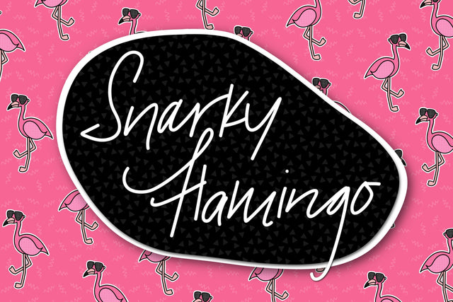 Snarky Flamingo Font Kitaleigh 