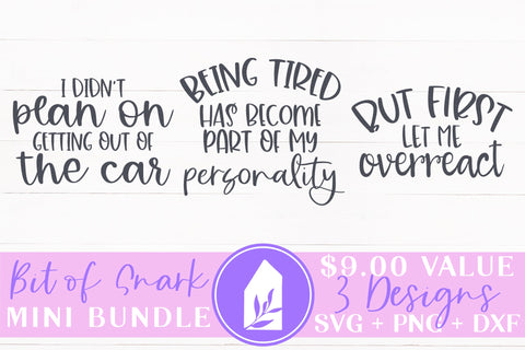 Snarky Mini Bundle of 3 Designs SVG LilleJuniper 