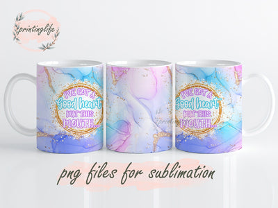 Snarky Mug Wrap, Funny Mom Press Sublimation Png Sublimation PrintingLife 