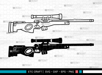 Sniper Rifles SVG, Sniper Rifles SVG, Arctic Warfare Magnum Svg, Tikka Sniper Rifle Svg, Barrett Mrad Svg, Telescopic Scope Svg, Sniper Rifles SVG ETC Craft 