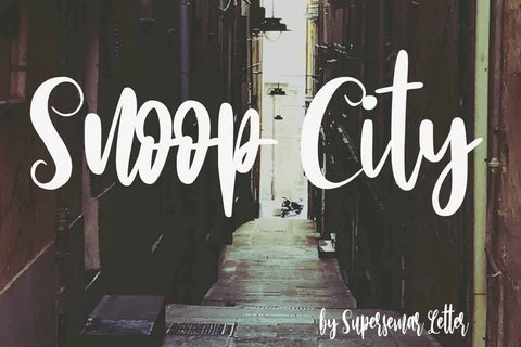 Snoop City Font Supersemar Letter 