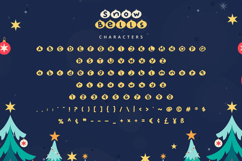 Snow Bells - Playful Display Font Font Alpaprana Studio 