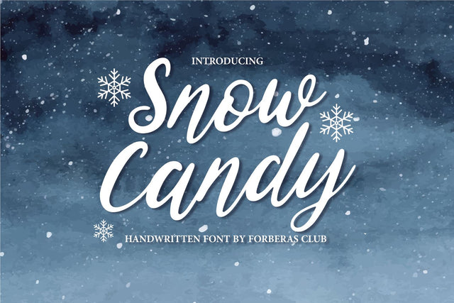 Snow Candy Font Forberas 