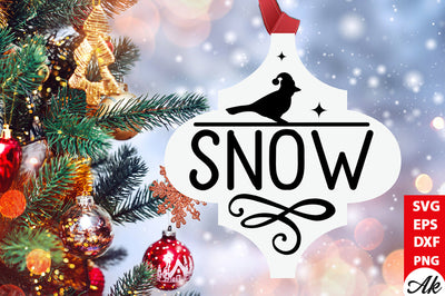 snow Cardinal Arabesque SVG akazaddesign 