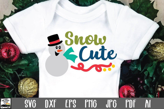 Snow Cute SVG Cut File - Christmas SVG SVG Old Market 