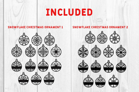 snow flake ornament & monogram SVG dadan_pm 