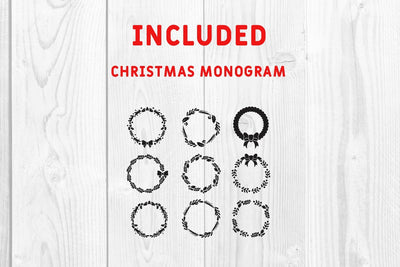 snow flake ornament & monogram SVG dadan_pm 