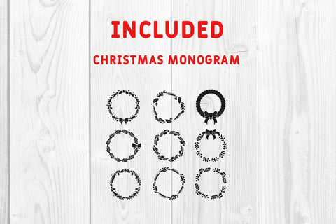 snow flake ornament & monogram SVG dadan_pm 