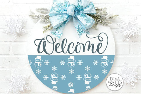 Snow Flurries Round SVG Bundle - Winter Sign Making Bundle SVG Diva Watts Designs 