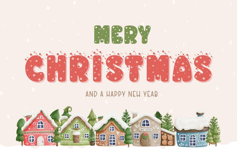 Snow Font - Cute Decorative Font Font AnningArts Design 