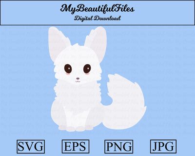 Snow fox - Animal SVG MyBeautifulFiles 