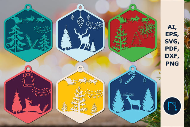 Snow Globe Bundle SVG, Christmas Papercut SVG MD JOYNAL ABDIN 