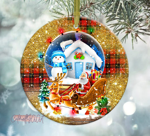 Snow Globe Christmas Ornament Png Sublimation Design, Merry Christmas Png, Christmas Ornament Png, Snow Globe Png, Digital Download Sublimation CaldwellArt 