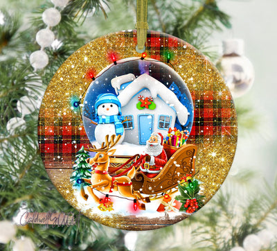 Snow Globe Christmas Ornament Png Sublimation Design, Merry Christmas Png, Christmas Ornament Png, Snow Globe Png, Digital Download Sublimation CaldwellArt 