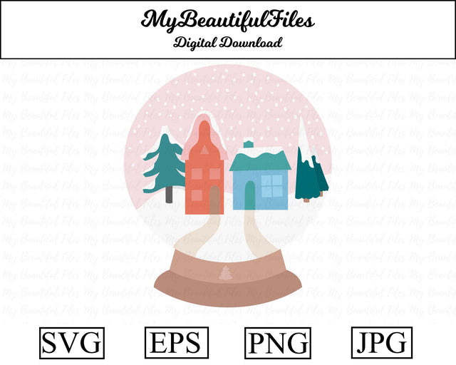 Snow globe - Christmas SVG MyBeautifulFiles 