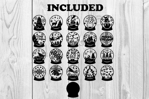 snow globe papercut SVG dadan_pm 