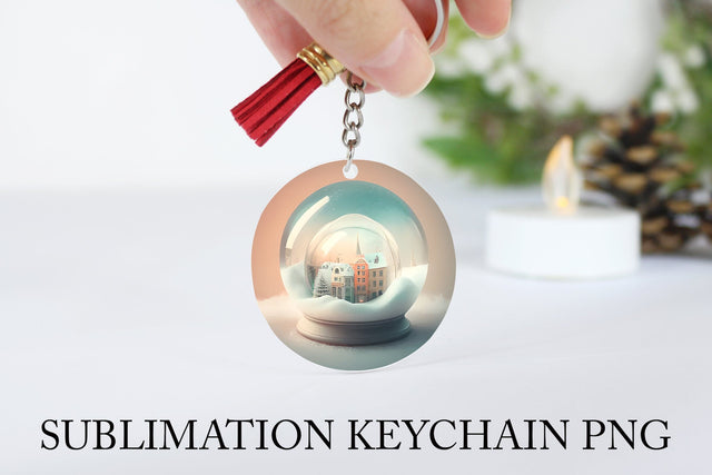 Snow Globe PNG. Keychain Old Town Sublimation Sublimation Olga Terlyanskaya 