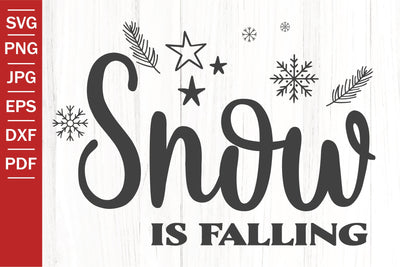 Snow Is Falling SVG | Christmas SVG | Snowflakes SVG SVG SeventhHeavenStudios 