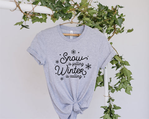 Snow is Falling Winter is Calling svg, Snowflakes Sign Svg, Welcome Winter svg, Snow svg, Holidays svg, Cold svg, Winter svg, png dxg eps SVG Fauz 