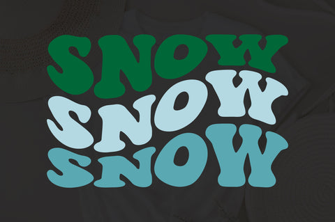 Snow svg, wavy style Stacked EPS PNG Cricut Instant Download SVG Fauz 