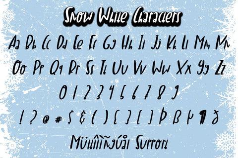 Snow White Font Supersemar Letter 