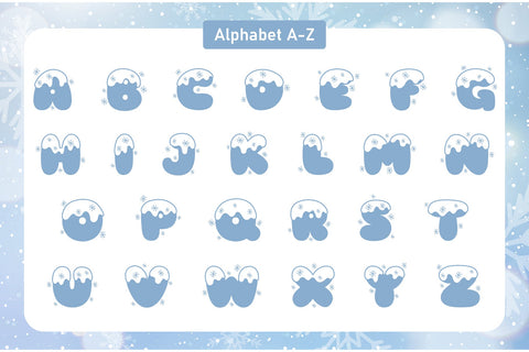 Snow Winter Decorative Font Font Fox7 By Rattana 