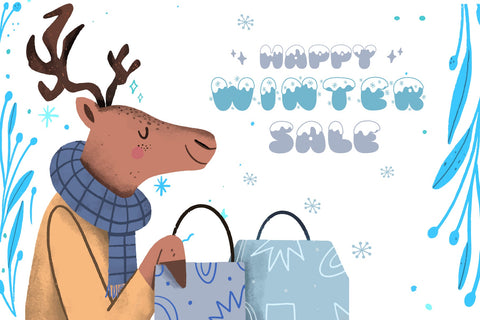 Snow Winter Decorative Font Font Fox7 By Rattana 