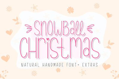Snowball Christmas Font Madatype Studio 