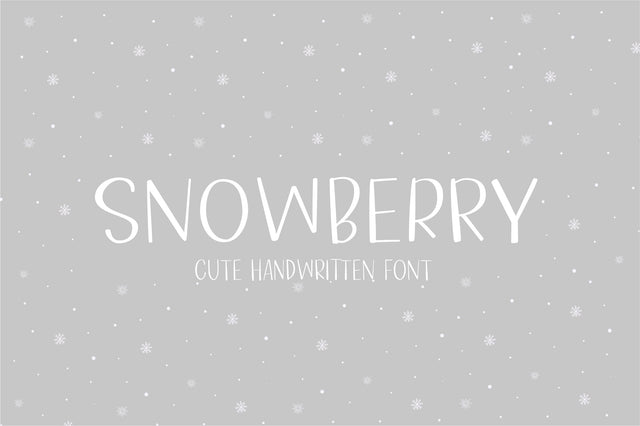 Snowberry Font Sunday Nomad 